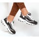 Skechers D'Lites Biggest Fan Black/White Women