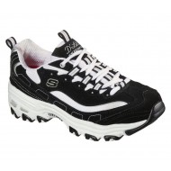 Skechers D'Lites Biggest Fan Black/White Women