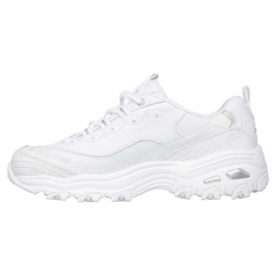 Skechers D'Lites Fresh Start White/Silver Women