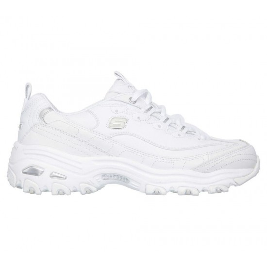 Skechers D'Lites Fresh Start White/Silver Women