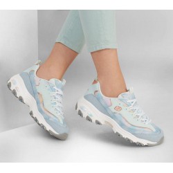 Skechers D'Lites Luscious Chic Blue/Multicolor Women