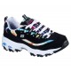 Skechers D'Lites Summer Fiesta Black/Multicolor Women