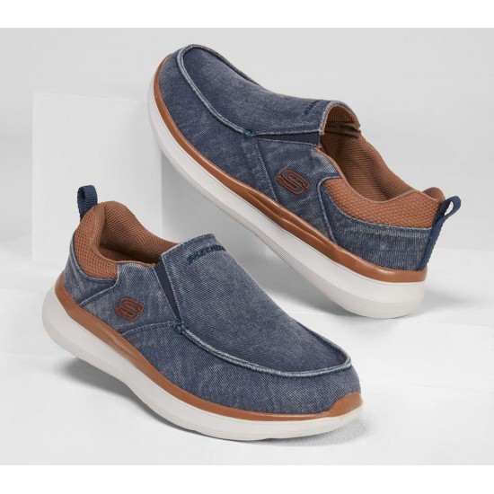 Skechers Delson 2.0 Larwin Navy/Brown Men