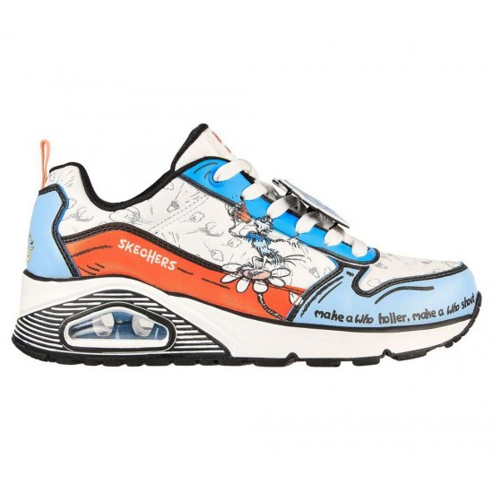 Skechers Dr. Seuss: Uno Every Voice Counts White/Blue/Orange Women