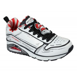 Skechers Dr. Seuss: Uno Tip Of His Hat White/Black/Red Women