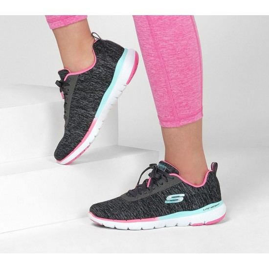 Skechers Flex Appeal 3.0 Fan Craze Black/Multicolor Women