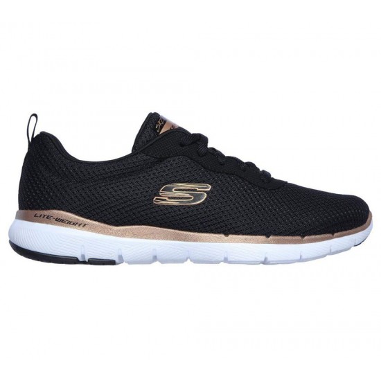 Skechers Flex Appeal 3.0 First Insight Black/Rose Gold Women