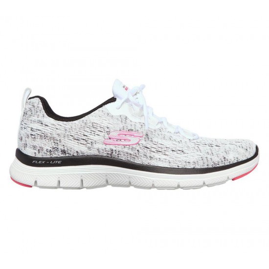 Skechers Flex Appeal 4.0 Vivid Spirit White/Black Women