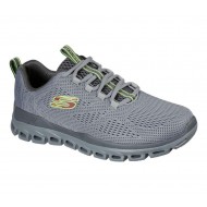 Skechers Glide Step Fasten Up Grey Men