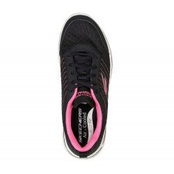 Skechers GOwalk Arch Fit True Vision Black/Pink Women