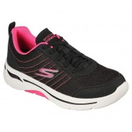 Skechers GOwalk Arch Fit True Vision Black/Pink Women