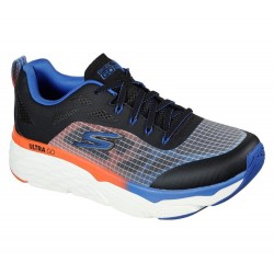 Skechers Max Cushioning Elite Safeguard Black/Blue/Orange Men