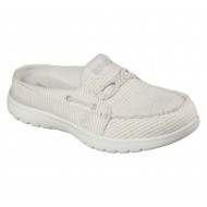 Skechers On the GO Flex Deep Sea Beige/White Women