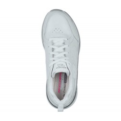 Skechers Relaxed Fit: D'Lux Walker Timeless Path White/Silver Women