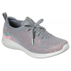 Skechers Ultra Flex Twilight Twinkle Grey/Pink Women