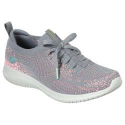 Skechers Ultra Flex Twilight Twinkle Grey/Pink Women