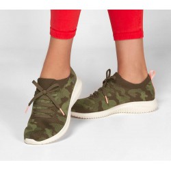 Skechers Ultra Flex Wild Pursuer Green/Camouflage Women