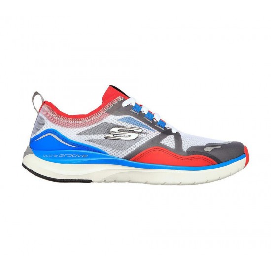 Skechers Ultra Groove Fired Up White/Red/Blue Men