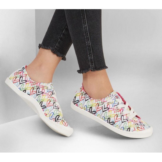 Skechers x JGoldcrown: BOBS Beach Bingo Love Truly White/Multicolor Women