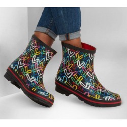 Skechers x JGoldcrown: BOBS Rain Check Raining Love Black/Multicolor Women