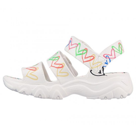 Skechers x JGoldcrown: D'Lites 2.0 Heart You White/Multicolor Women