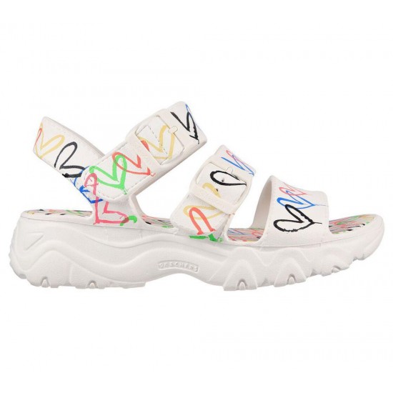 Skechers x JGoldcrown: D'Lites 2.0 Heart You White/Multicolor Women