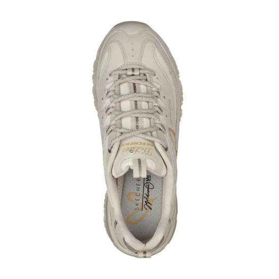 Skechers x JGoldcrown: D'Lites Crystal Love Keep Beige Women