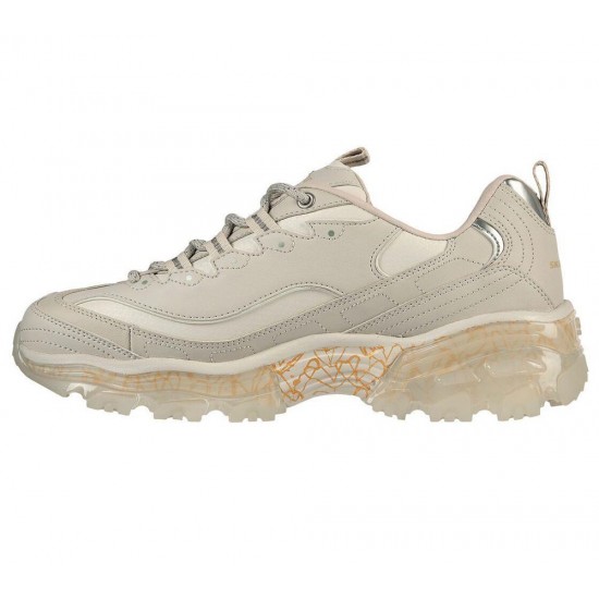 Skechers x JGoldcrown: D'Lites Crystal Love Keep Beige Women