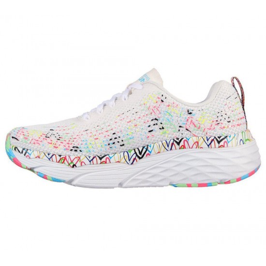 Skechers x JGoldcrown: Max Cushioning Elite Painted With Love White/Multicolor Women
