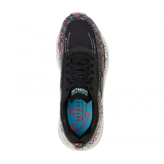 Skechers x JGoldcrown: Max Cushioning Elite Painted With Love Black/Multicolor Women