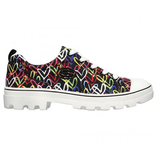 Skechers x JGoldcrown: Roadies Hashtag Love Black/Multicolor Women